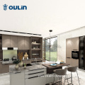 Coklat High-End Kitchen disesuaikan untuk Kabinet Dapur Dijual